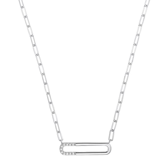 s.Oliver Necklace for ladies, 925 Sterling silver, zirconia synth.
