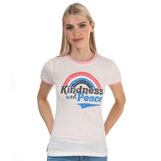 Women's Brave Soul Kindness and Peace T-Shirt in Pink