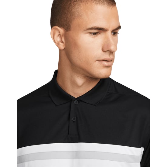 Nike Mens Victory Dri-FIT Polo Shirt (Black/White) - Image 4
