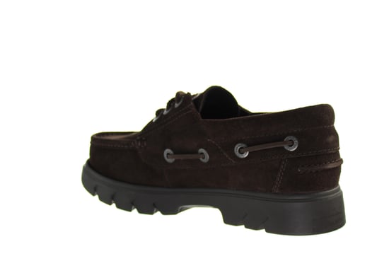 Kickers Lennon Boat Mens Dark Brown Shoes