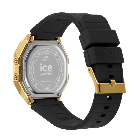 Ice Watch Ice Digit Retro - Metal Gold Mirror - Black Unisex's Black Watch 022731 - Image 3