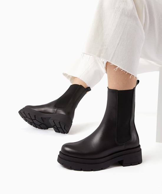 Dune Ladies Palmz - Chunky Sole Chelsea Ankle Boots