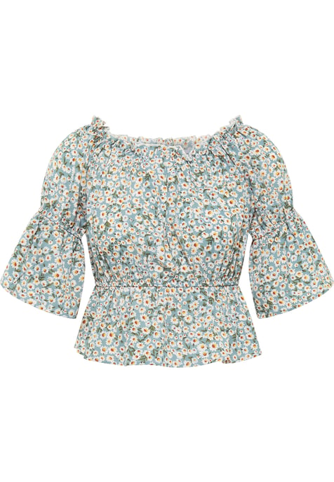 Mymo Blouse Dames Blauw Veelkleurig - Image 1
