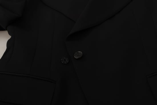 Dolce & Gabbana Svart Ull Enkelknäppt Jacka Herr Blazer - Image 6