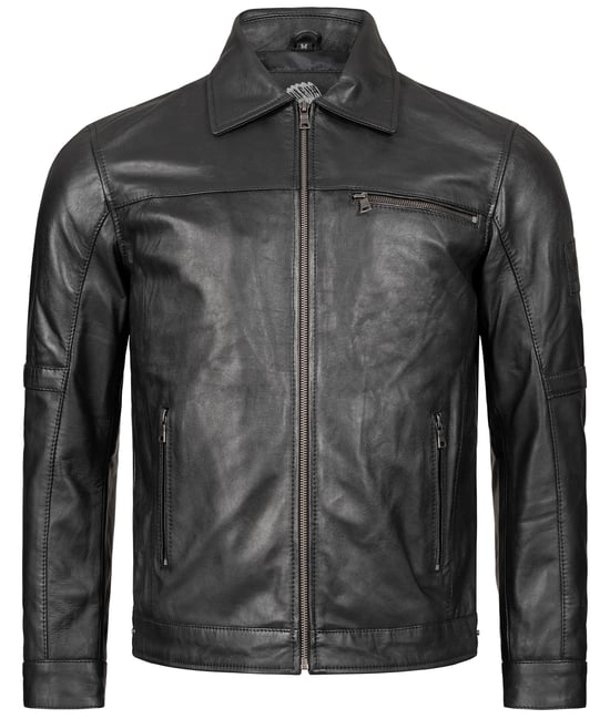Rock Creek Lederjacke Schwarz - Image 2
