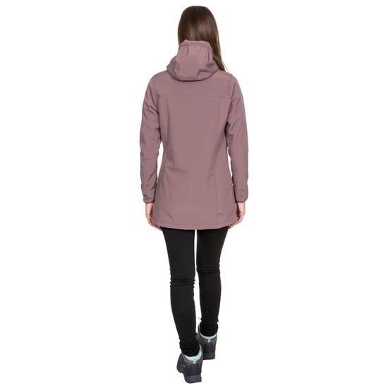 Trespass Womens/Ladies Kristen Longer Length Hooded Waterproof Jacket (Dusty Heather)