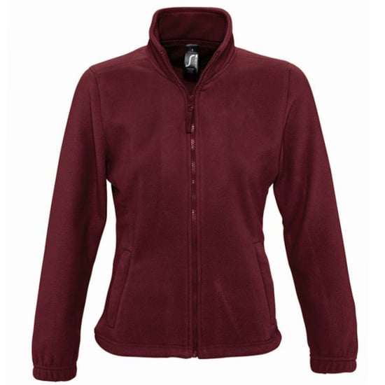 SOLS Dames/dames North Full Zip Fleece Jacket (Bourgondië) - Image 1