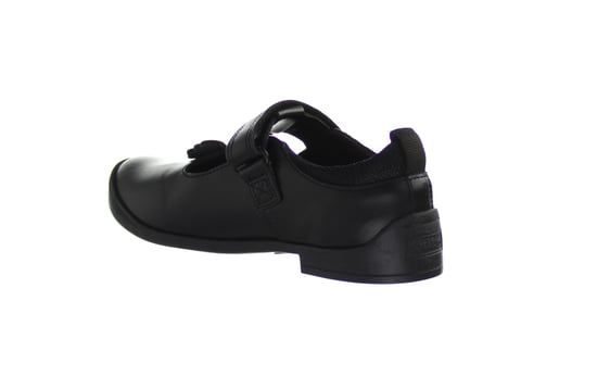 Kickers Bridie Flutter T-Bar Kids Black Shoes