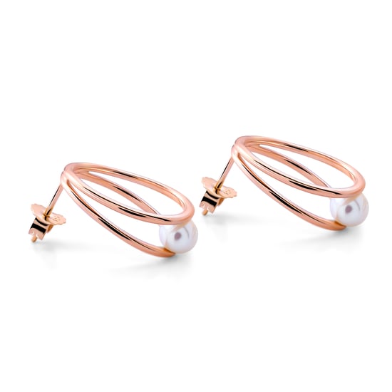 Orphelia 'Heloise' Women's 925 Sterling Silver Set: Necklace + Earrings + Ring - Rose SET-7509