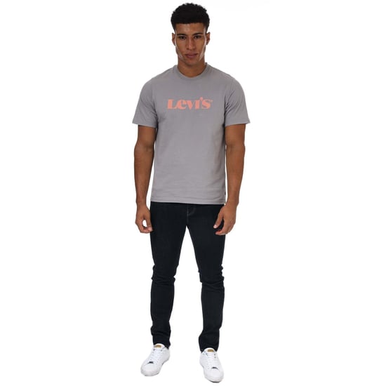 Men's Levis Relaxed Fit Logo T-Shirt in Grey