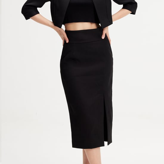 Front Slit Pencil Skirt - Image 4