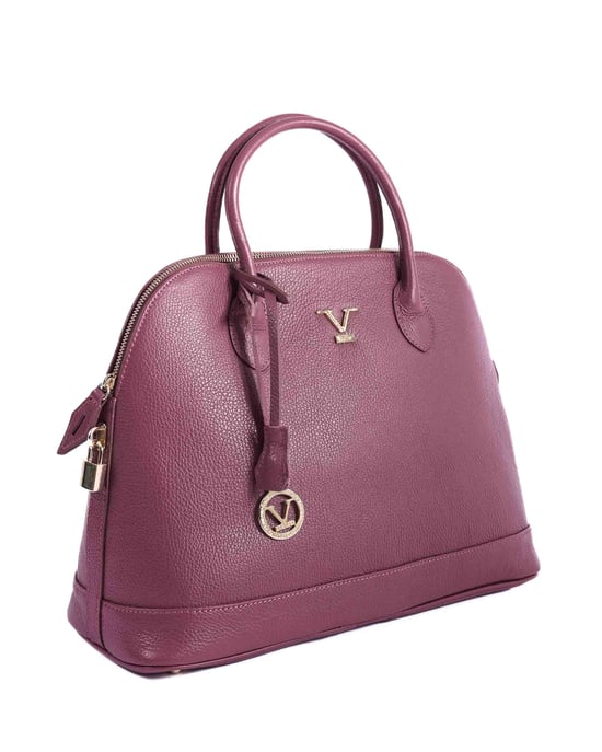 V Italia Womens Shoulder Bag BC10880 Dollaro Prugna