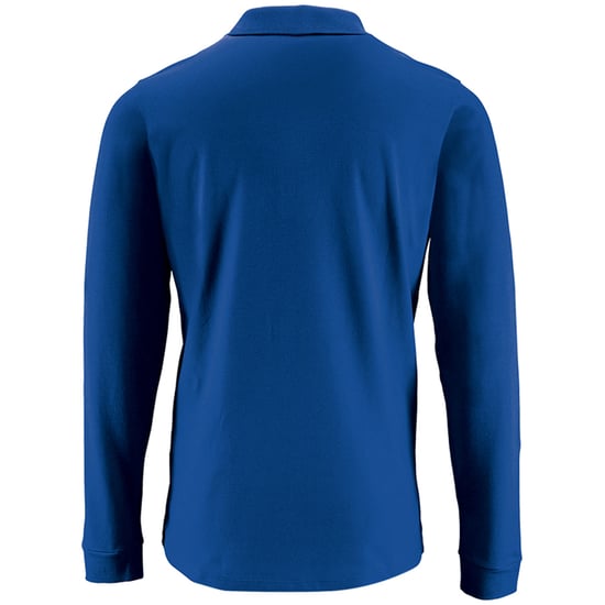 SOLS Heren Perfecte Lange Mouw Pique Polo Shirt (Koningsblauw) - Image 2