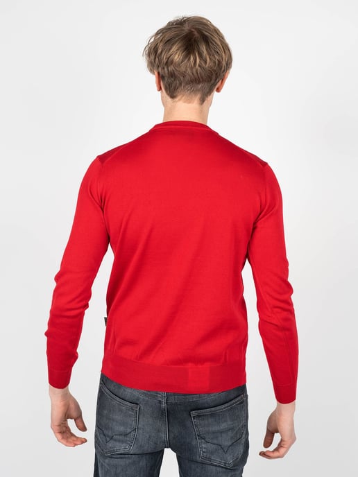 Plein Sport Pullover Merino Men's Red - Image 4