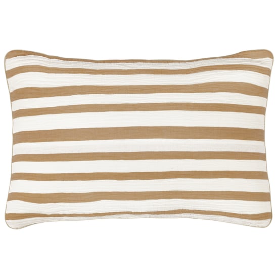 Yard Woven Stripe Cotton Cushion Cover - Image 1