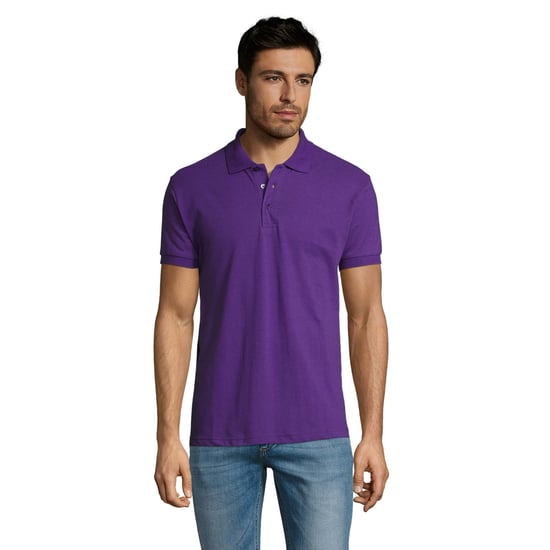 SOLS Heren Prime Pique Poloshirt met korte mouwen (Donkerpaars) - Image 4