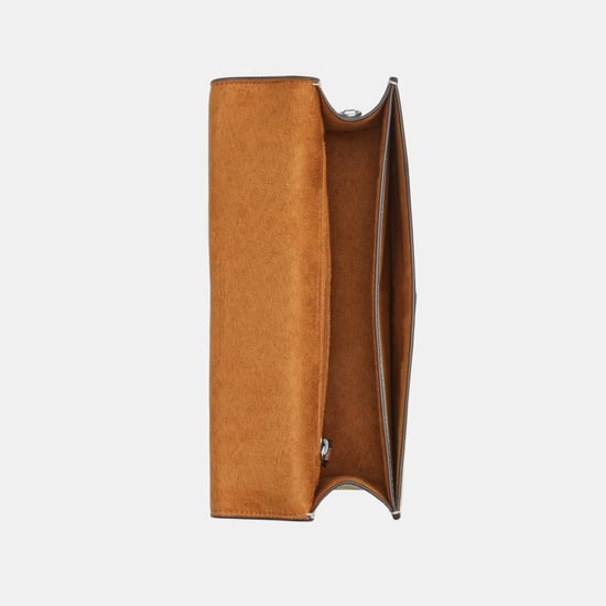 Eliza Flap Crossbody in Lizard-Embossed Leather Bag