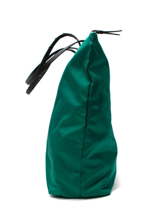 Green Tessuto Nylon Tote Bag - Image 3