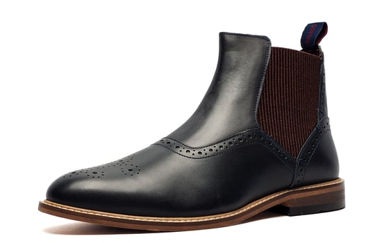 House of Cavani Moriarty Leather Memory Foam Mens Boots - Image 2