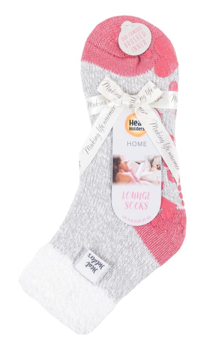 Heat Holders Womens Cuddly Fluffy Bed Socks with Feather Top - Image 2