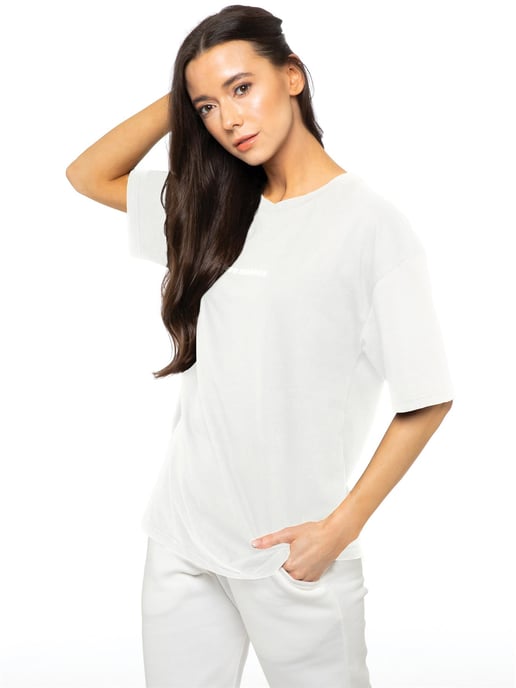 Enzo Ladies Print Oversized T-Shirt - Image 1