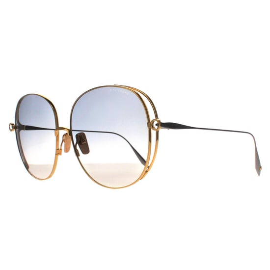 Dita Round Womens Gold Black Palladium Light Grey to Light Tan Gradient Arohz