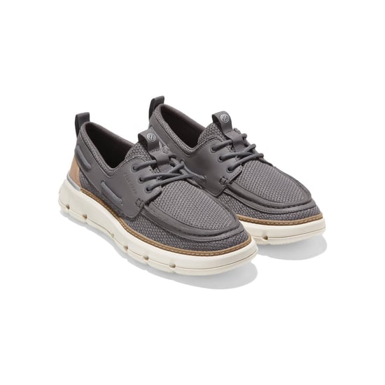 Cole Haan 4.ZeroGrand Regatta Nylon Men's Grey Boat Shoes - Image 1
