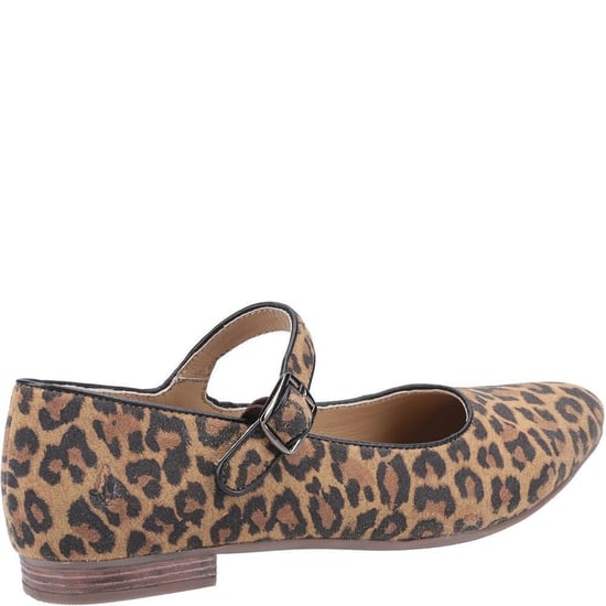 Hush Puppies Dames/dames Melissa Leopard Suede Mary Janes (Bruin/zwart) - Image 2