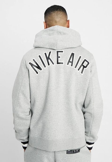 Nike Air heren trainingspak met doorlopende ritssluiting volledig in grijs - Image 3