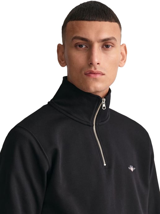 Gant | Mens Shield Half Zip Sweatshirt - Image 3