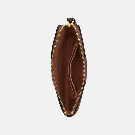 Corner Zip in Signature Canvas with Leather Stripe Bag