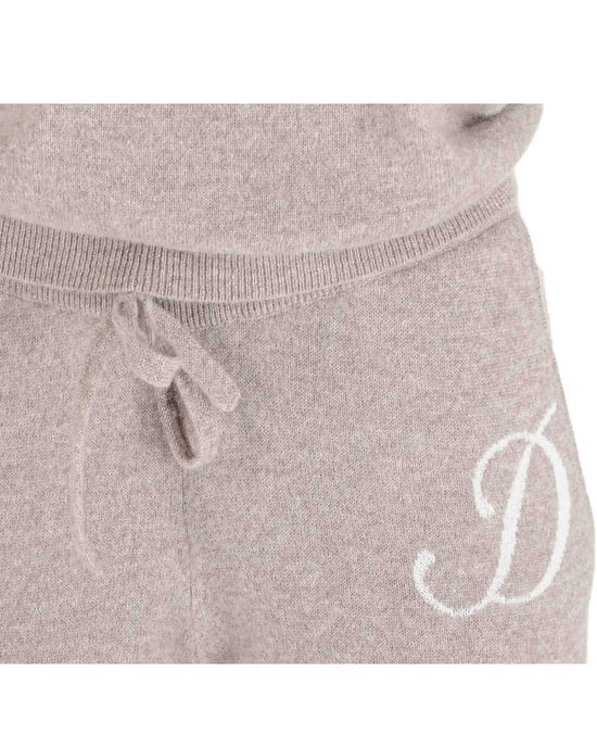 Crown Of Edinburgh Cashmere Track Pants Morningside Camel D - Image 2