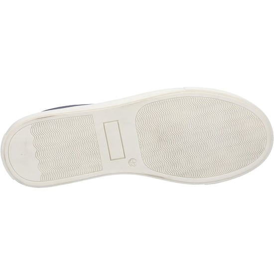 Hush Puppies Colton Leer Heren Navy Trainers - Image 3