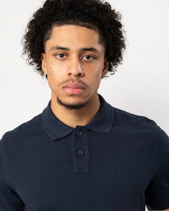 BOSS Orange Prime Heren Katoen-Piqué Polo Shirt met Logo Print NOS - Image 2