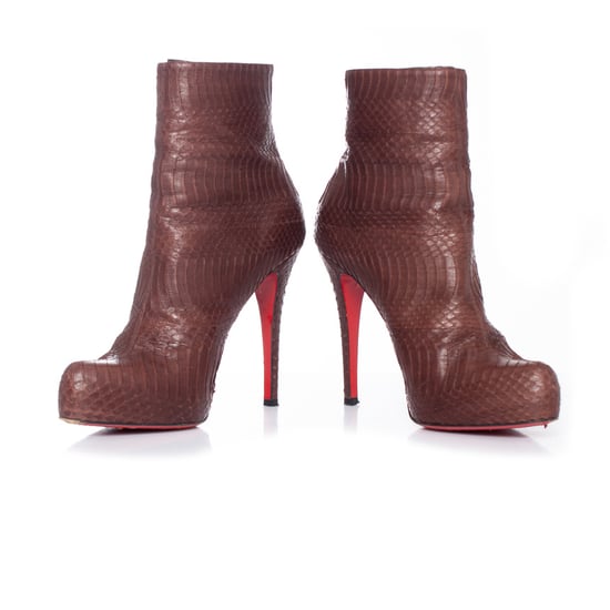 Snakeskin platform boots - Image 3