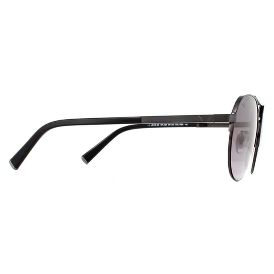 Police Aviator Mens Shiny Gunmetal Smoke Gradient Sunglasses