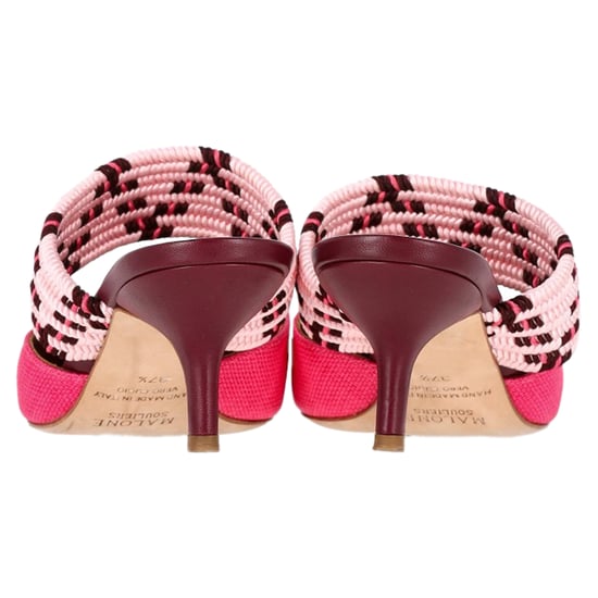Malone Souliers Woven Maisie Sandals in Pink Raffia - Image 5
