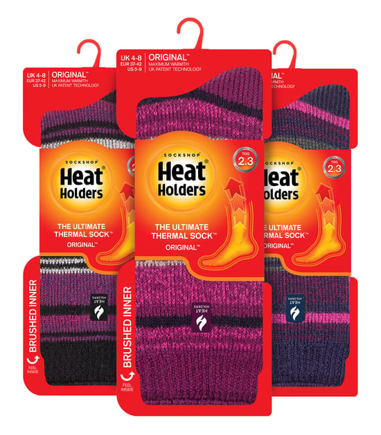 HEAT HOLDERS - 3-pack Multipack isolerade termosockor för damer för vintern - Palma - Image 2