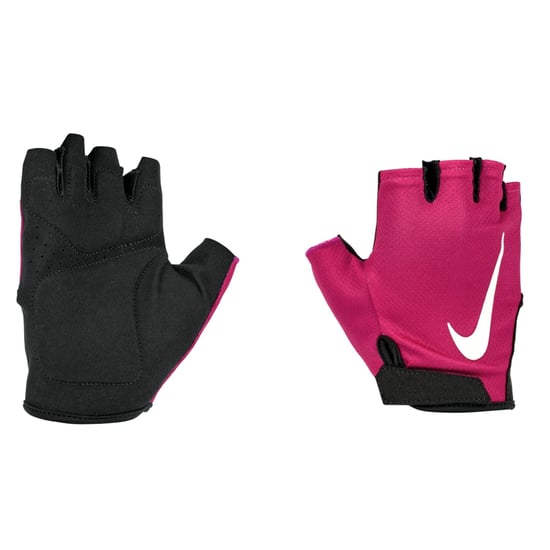 Nike Womens/Ladies Gym Essential 2024 Fitness Fingerless Gloves (Black/Fuchsia) - Image 3