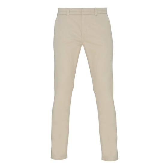 Asquith & Fox Womens/Ladies Casual Chino Trousers (Natural) - Image 1