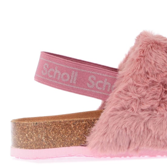 Women's Scholl Amabel Faux Fur Slippers in Rose