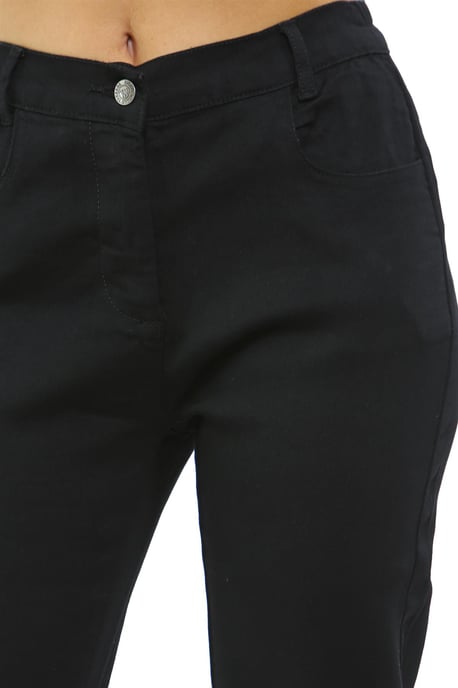 MYT Damesjeans met elastische taille aan de zijkant in zwart - Image 4