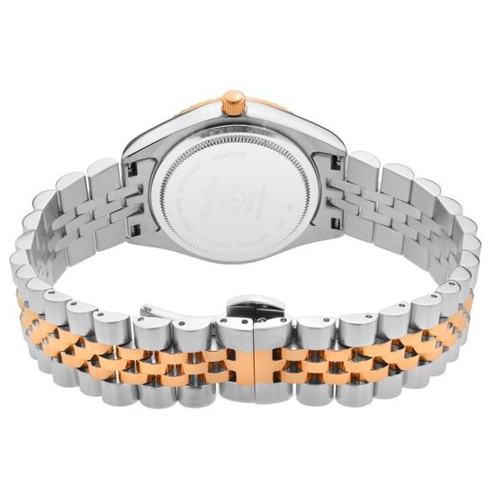 GV2 Naples 12408 Swiss Quartz Women's Green Dial Two Tone Diamond Date Watch - Image 2