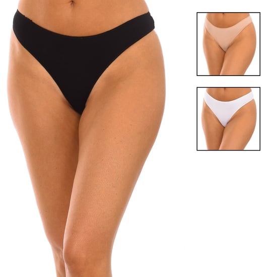 Pack-3 Bamboo 907 Women's Microfiber Thongs - Image 1