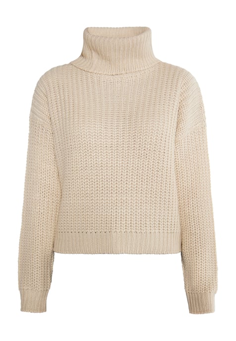 Mymo Knitted pullover women cream - Image 1