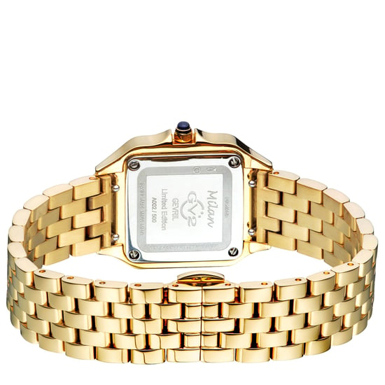 GV2 Milan Women's Silver Dial IPYG Stainless Steel Swiss Quartz Watch