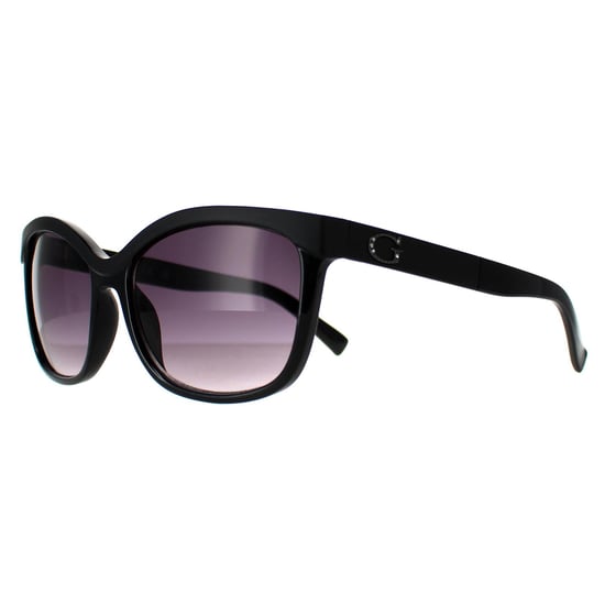 Guess Cat Eye Womens Shiny Black Smoke Gradient GF0300 - Image 2