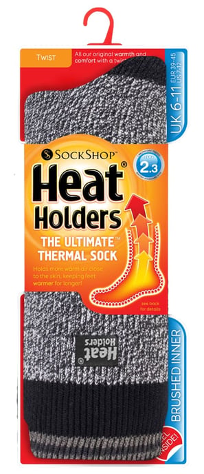 Heat Holders - Termostrumpor med vridmönster för herrar - Image 2
