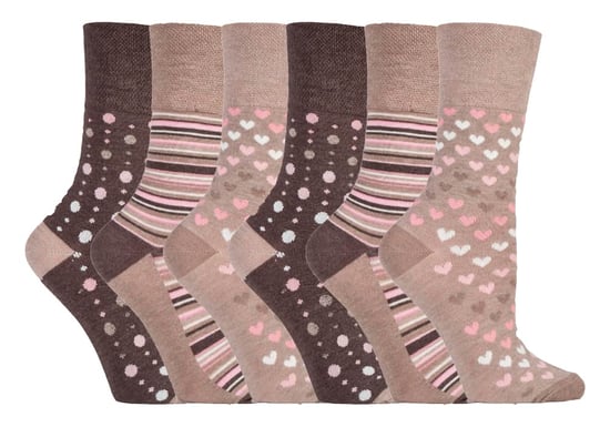 6 stuks sokken zonder elastiek bamboesokken met zachte grip voor dames - SOLRM34 - Image 1