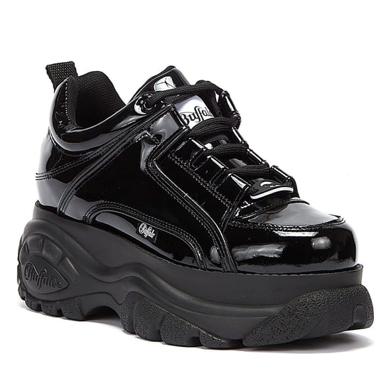 Buffalo London 2.0 Patent Vrouw Zwarte Trainers - Image 2